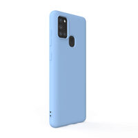 Husa Samsung Galaxy A21s Lemontti Silicon Soft Slim Light Blue