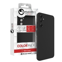 Lemontti Husa Silicon Soft Slim Samsung Galaxy A05s Negru (material mat si fin, captusit cu microfibra)
