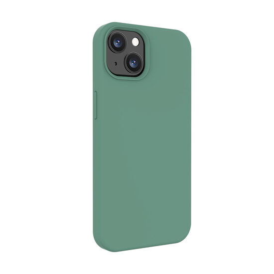 Husa iPhone 13 Lemontti Liquid Silicon Forest Green