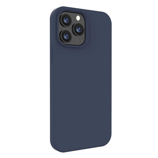 Husa iPhone 13 Pro Lemontti Liquid Silicon Dark Blue