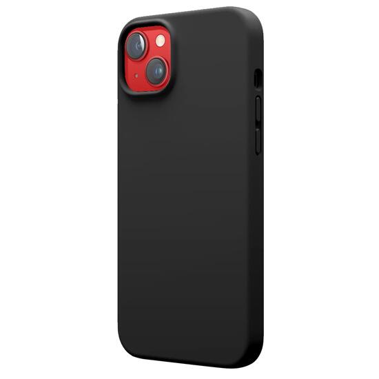 Husa iPhone 14 Lemontti Liquid Silicon MagCharge Negru