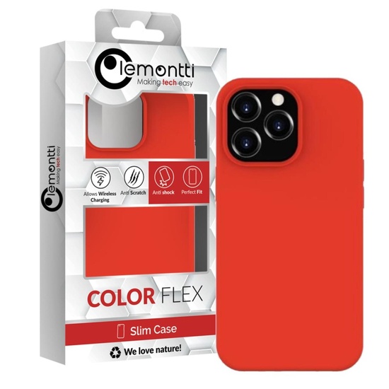 Husa iPhone 14 Pro Max Lemontti Liquid Silicon MagCharge Red