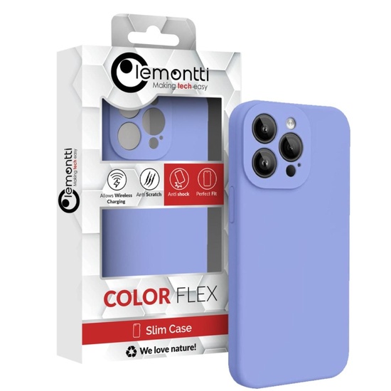 Lemontti Husa Liquid Silicon MagCharge iPhone 15 Pro Max Lila (protectie 360°, material fin, captusit cu microfibra)