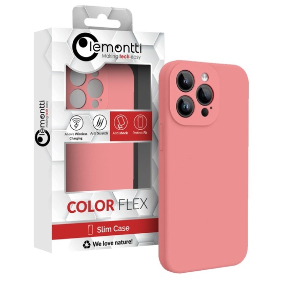 Lemontti Husa Liquid Silicon MagCharge iPhone 15 Pro Max Roz (protectie 360°, material fin, captusit cu microfibra)