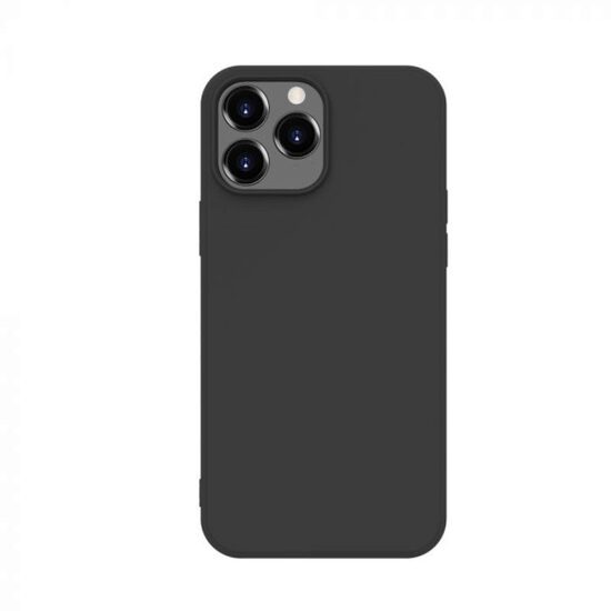 Husa iPhone 14 Lemontti Silicon Soft Slim Black