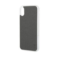 Lemontti Husa Silicon Vellur iPhone X / XS Gri Inchis