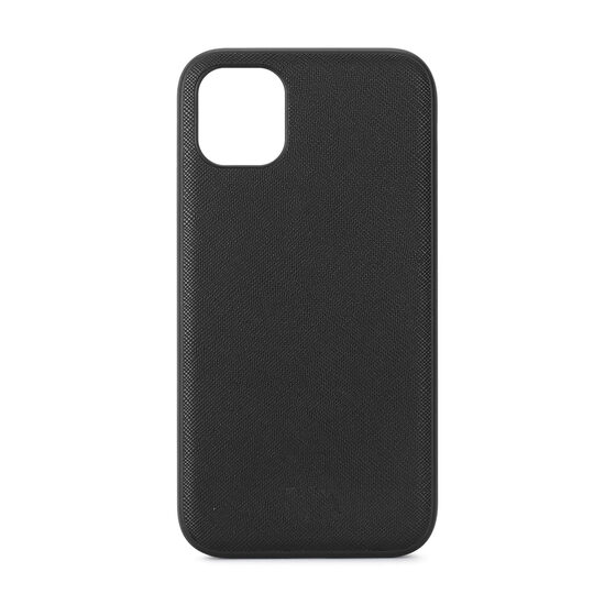 Husa iPhone 11 Pro Max Meleovo Saffiano Magnetic Black (placuta metalica integrata)
