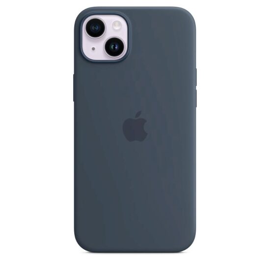 Husa Originala iPhone 14 Plus Apple Silicon, MagSafe, Storm Blue