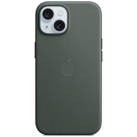 Apple Husa Originala FineWoven iPhone 15, MagSafe, Evergreen