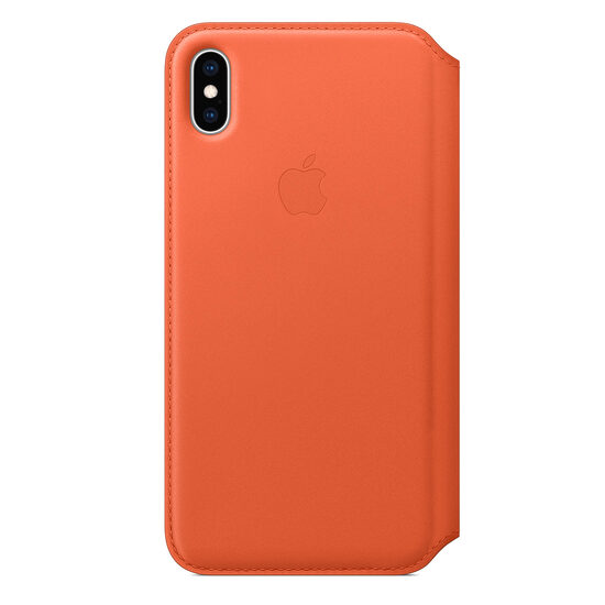 Apple Husa Original Leather Folio iPhone XS Max Sunset