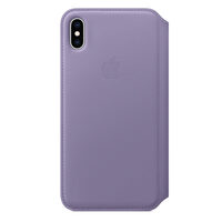 Apple Husa Original Leather Folio iPhone XS Max Lilac