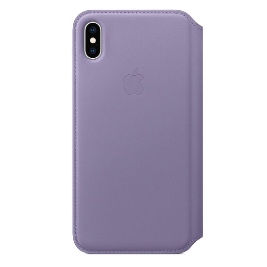 Apple Husa Original Leather Folio iPhone XS Max Lilac
