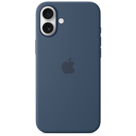 Apple Husa Originala Silicon iPhone 16, MagSafe, Denim