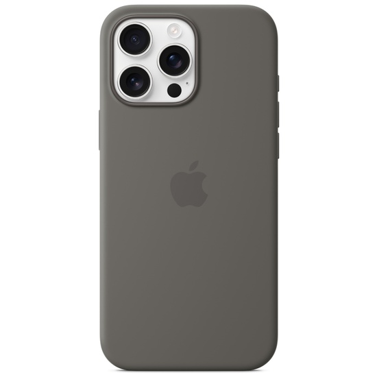 Apple Husa Originala Silicon iPhone 16 Pro, MagSafe, Stone Gray