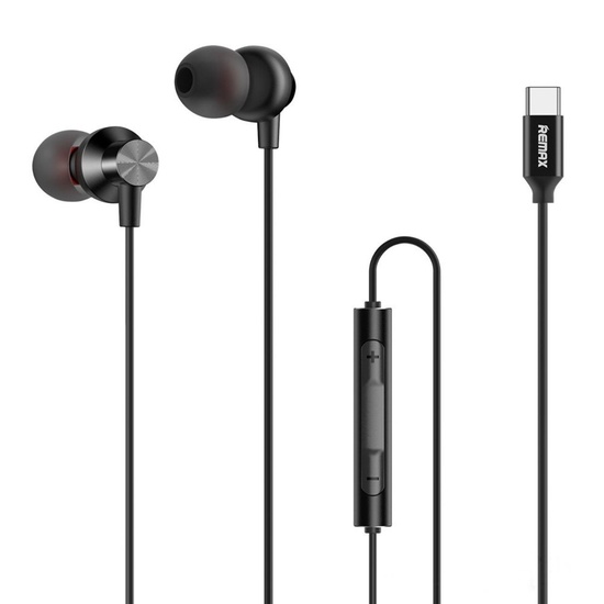 Remax Casti Stereo Metalice RM-560 Type-C Black