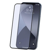 Folie iPhone 12 / 12 Pro Baseus Curbata Full Screen Anti-Bluelight Black
