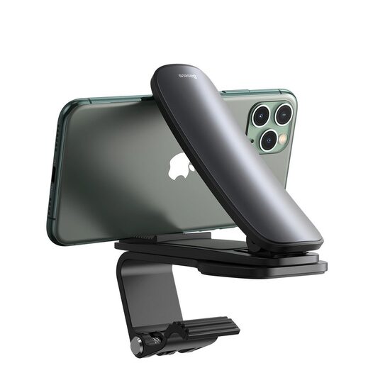 Suport Baseus Auto Big Mouth Pro Black (prindere cu clips de bord)