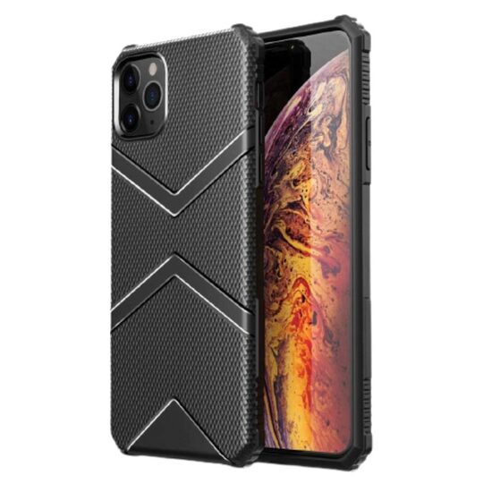 Husa iPhone 12 / 12 Pro Lemontti Diamond Shield Black
