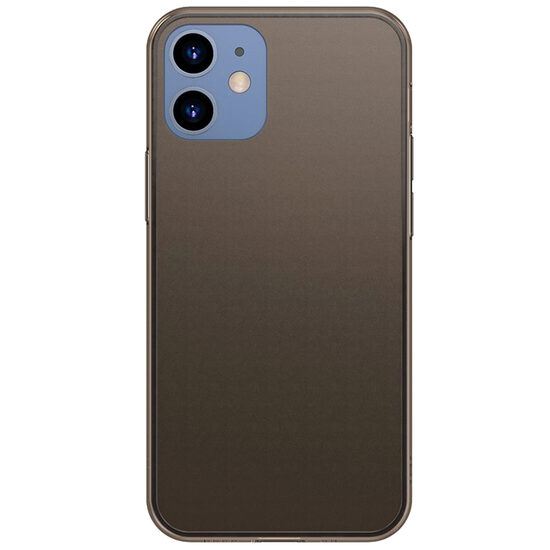 Husa iPhone 12 Mini Baseus Frosted Glass Protective Black