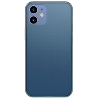 Husa iPhone 12 Mini Baseus Frosted Glass Protective Blue
