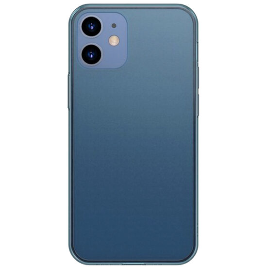 Husa iPhone 12 Mini Baseus Frosted Glass Protective Blue