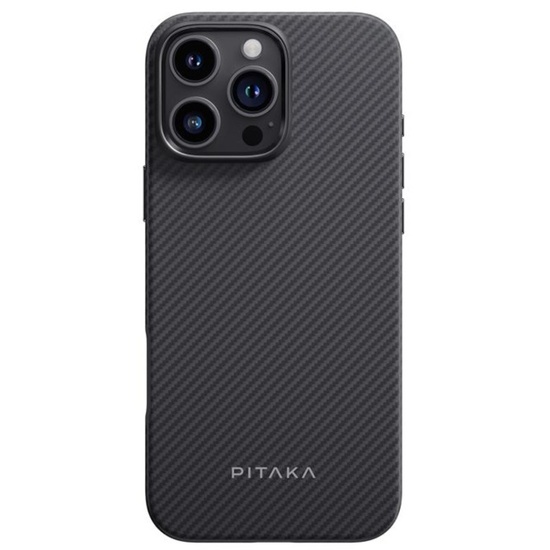 Pitaka Husa Military-Grade Aramida Magsafe iPhone 16 Pro Black / Grey
