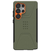 UAG Husa Civilian Pro Magnetic Samsung Galaxy S25 Ultra Olive Drab / Orange
