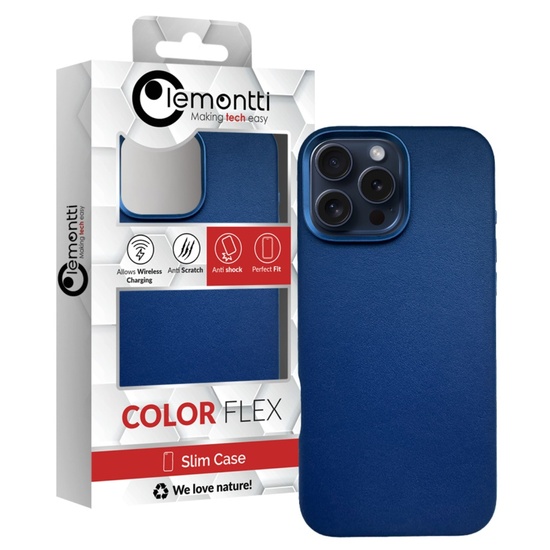 Lemontti Husa Piele MagSafe iPhone 16 Pro Albastru