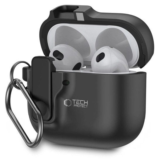 Tech-Protect Husa Slim Hook AirPods 4 Negru