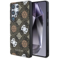 Guess Husa PU 4G Peony MagSafe Samsung Galaxy S25 Ultra Maro