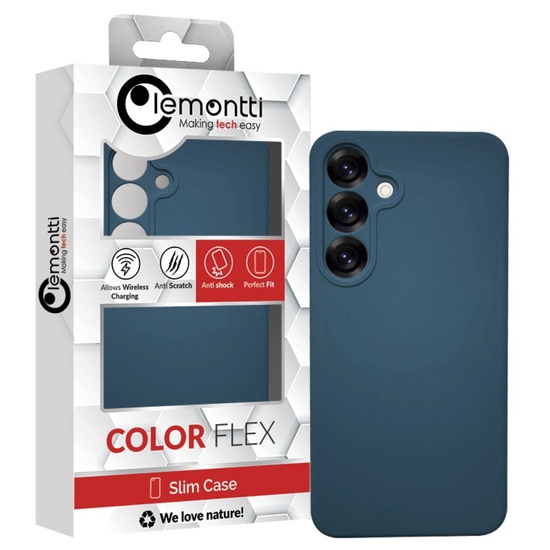 Lemontti Husa Silicon Soft Slim Samsung Galaxy S25 Plus Albastru 