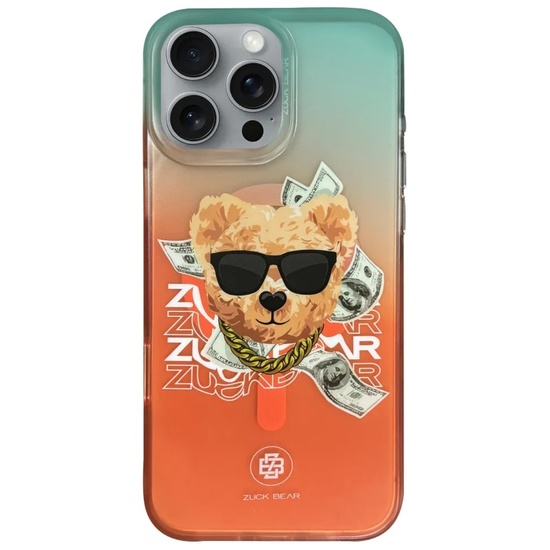 Zuck Bear Husa Harold MagSafe iPhone 16 Pro Portocaliu