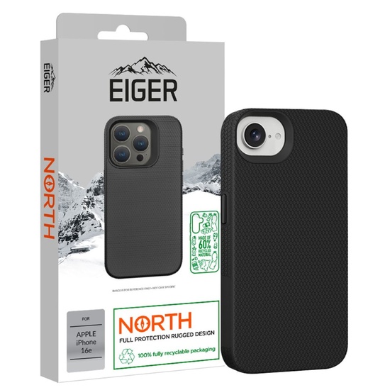 Eiger Husa North Case GRS iPhone 17e / iPhone 16e Negru