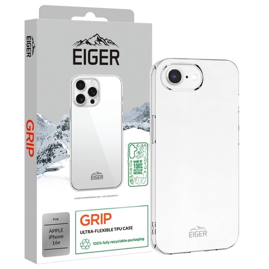 Eiger Husa Grip GRS iPhone 17e / iPhone 16e Clear