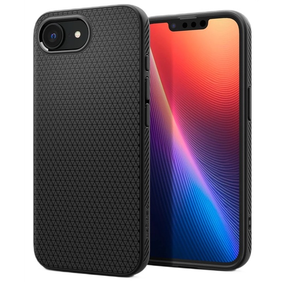 Spigen Husa Liquid Air iPhone 17e / iPhone 16e Matte Black