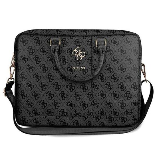 Geanta laptop Guess PU 4G Metal Logo Gri (15-16 inch)