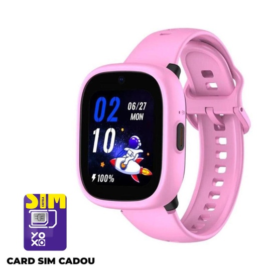LAGENIO Smartwatch pentru copii cu Functie Telefon, K3, Premium, Monitorizare Sanatate, Conexiune 4G, Roz