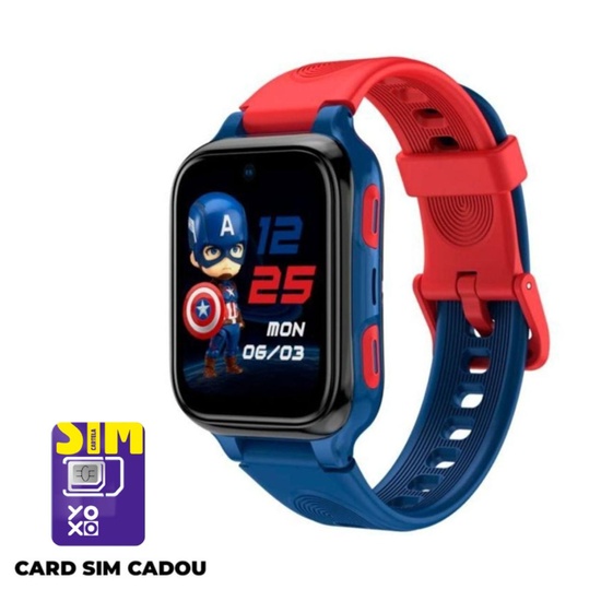 LAGENIO Smartwatch pentru copii K9 , Premium 4G cu Functie Telefon & AI, Slim, Localizare GPS, Control Parental, Buton SOS, Albastru