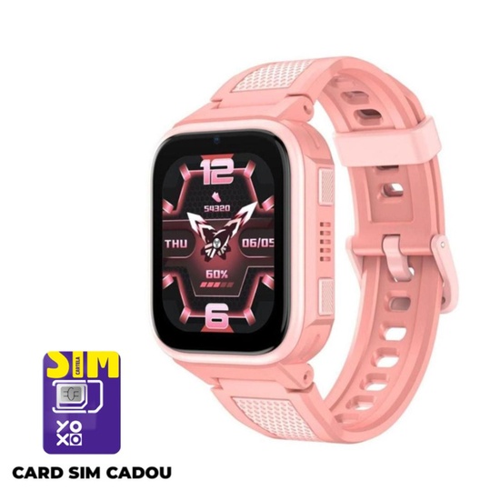 LAGENIO Smartwatch pentru copii cu Functie Telefon, K10 Conexiune 4G, Localizare GPS, IP68, Funcție SOS, Roz