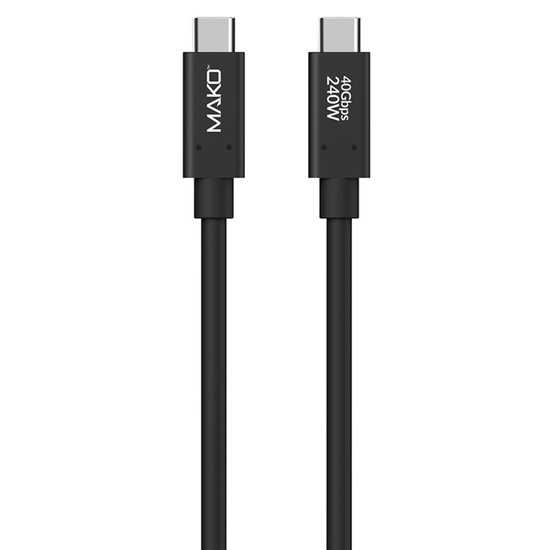Mako Cablu Super Fast Charging 240W Type-C la Type-C, 2m, Black