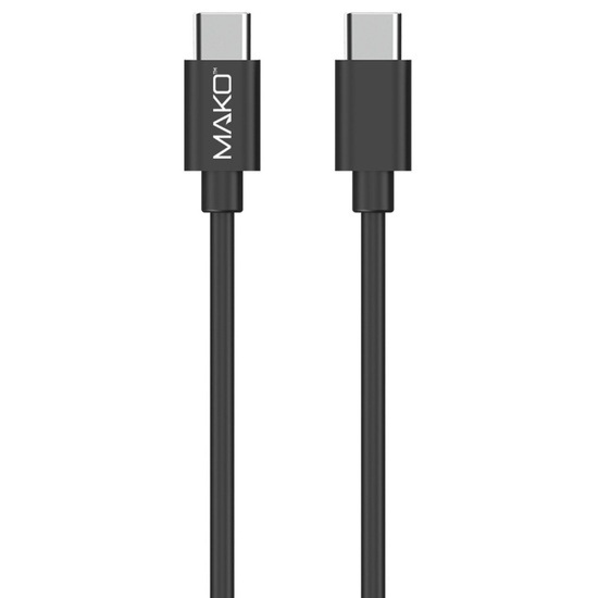 Mako Cablu Fast Charge PD 66W Type-C la Type-C, 2m, Black