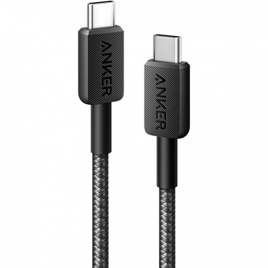 Anker Cablu 322 Type-C la Type-C 60W, 1.8 m Negru