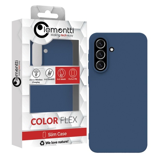 Lemontti Husa Silicon Silky Samsung Galaxy A36 Albastru
