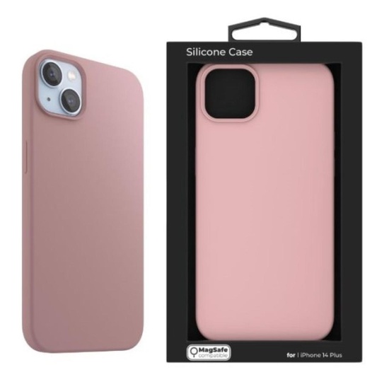 Next One Husa Silicon iPhone 14 Plus  MagSafe Ballet Pink,resigilat