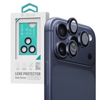 Devia Folie Sticla Camera Peak Series iPhone 17 Pro/ 17 Pro Max Albastru, pachet de 3 buc