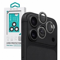 Devia Folie Sticla Camera Peak Series iPhone 17 Pro/ 17 Pro Max Gri, pachet de 3 buc