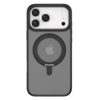 Devia Husa Eleguard Series Magnetic Shockproof iPhone 17 Pro Negru, cu suport rotativ 360 grade