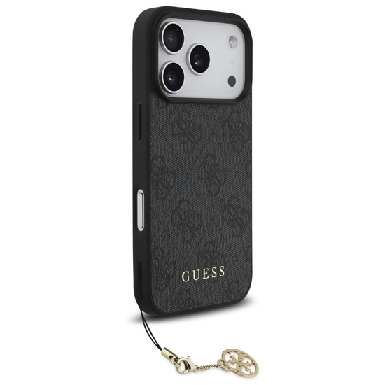 Guess Husa 4G Charm Tone on Tone iPhone 17 Pro Max Gri