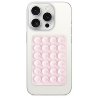 Lemontti Suport Silicon cu ventuze pentru telefon Roz