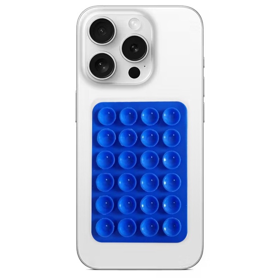 Lemontti Suport Silicon cu ventuze pentru telefon Albastru